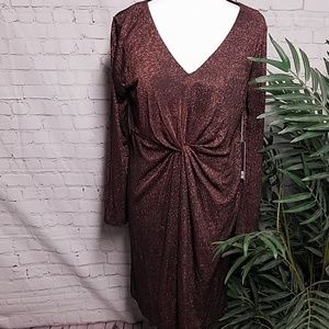 NWT!! Jennifer Lopez Copper Glamour Party Dress